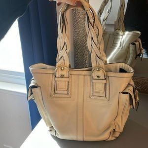 Coach SoHo MIA Ivory leather vintage bag!